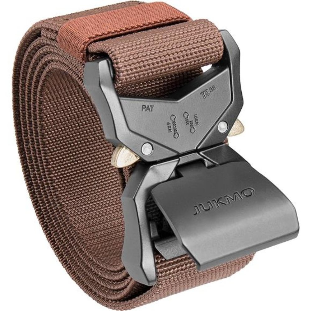 Tactical Belt Military Hiking Rigger Nylon Web w Heavy Duty Quick Release Buckle